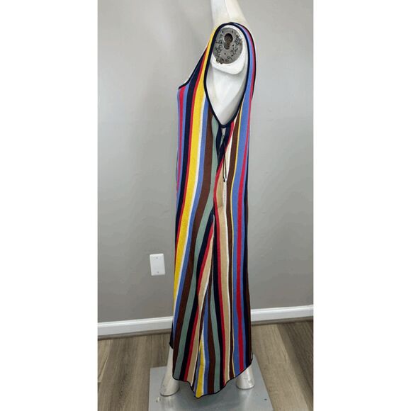 STAUD Katie Market Stripe Midi-Dress Size XL $295 - Picture 11 of 12